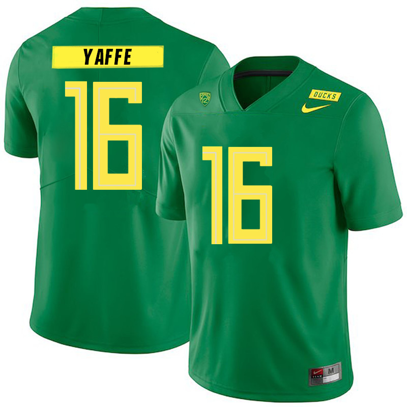 2019 Men #16 Bradley Yaffe Oregon Ducks College Football Jerseys Sale-Green